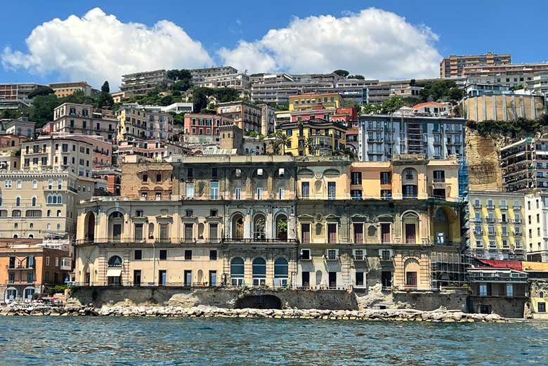 A vista da costa de Posillipo