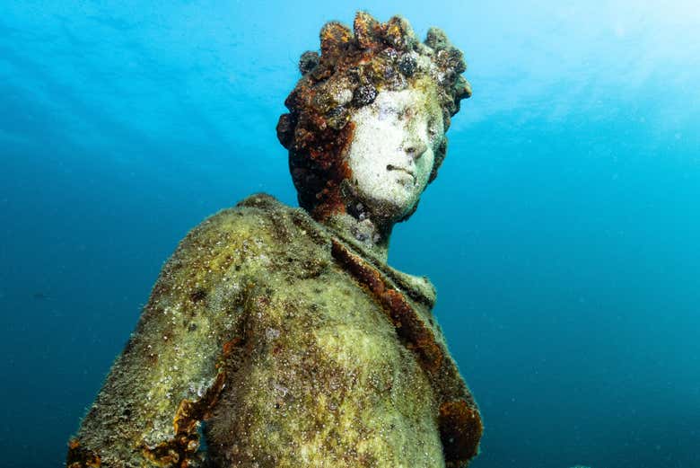 Detalhe de uma estátua